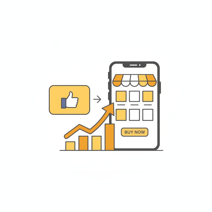 Facebook Ads Agency for Ecommerce illustration