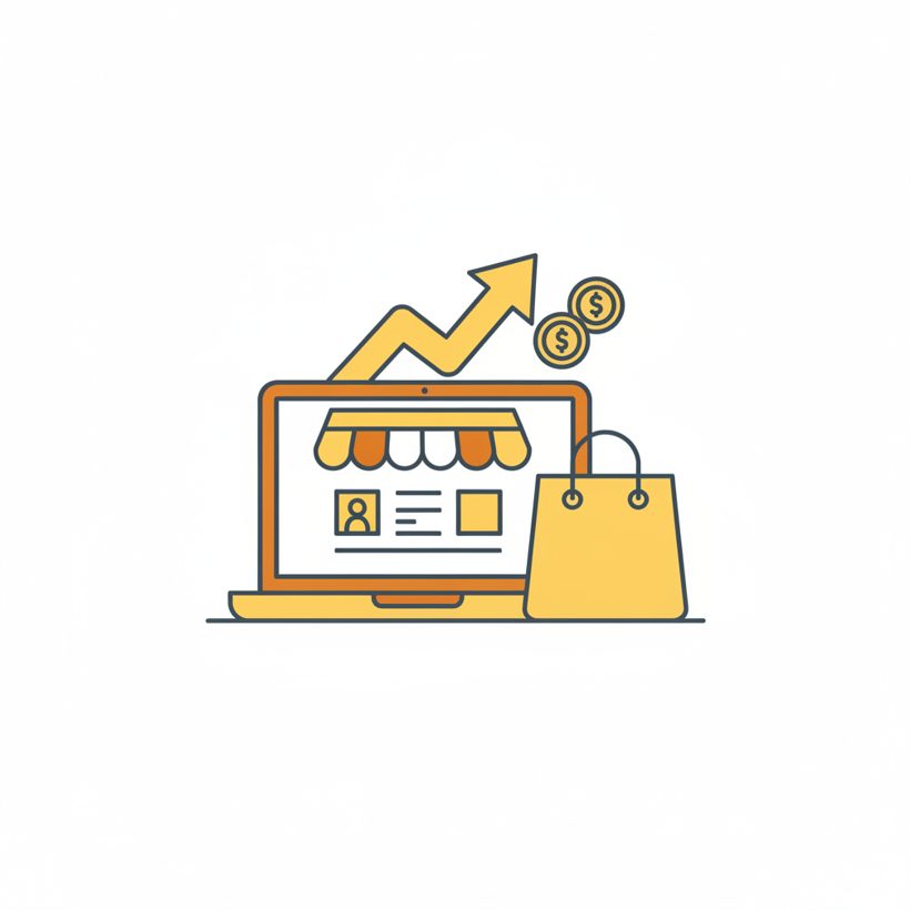 Shopify Marketing Agency illustration