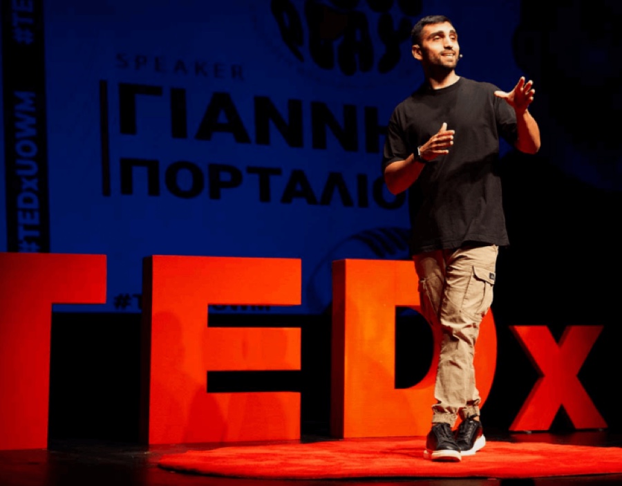 John Portalios speaking at TEDx